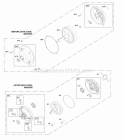 Gear Reduction Diagram and Parts List for 093302-1115-B1  Briggs and Stratton Engine